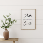 ShopCroStuff | Croatian Gifts | Zadar, Croatia Coordinates| 8x10 | Digital Download Print
