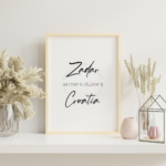 ShopCroStuff | Croatian Gifts | Zadar, Croatia Coordinates| 8x10 | Digital Download Print